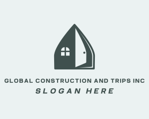 Home Renovation - House Window Door logo design