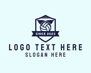 Coach - Volleyball Wing Crest logo design