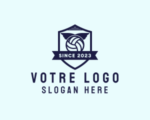 Athletics - Volleyball Wing Crest logo design
