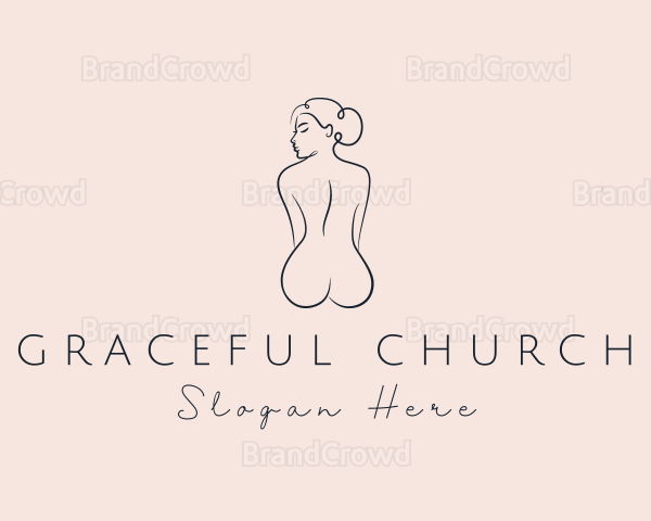 Nude Woman Beauty Logo