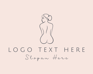 Plastic Surgery - Nude Woman Beauty logo design