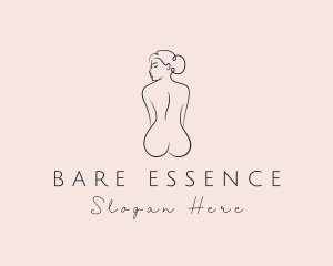 Nude Woman Beauty logo design