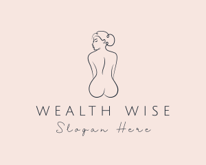 Aesthetic - Nude Woman Beauty logo design