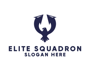 Squadron - Arrow Eagle Wings logo design