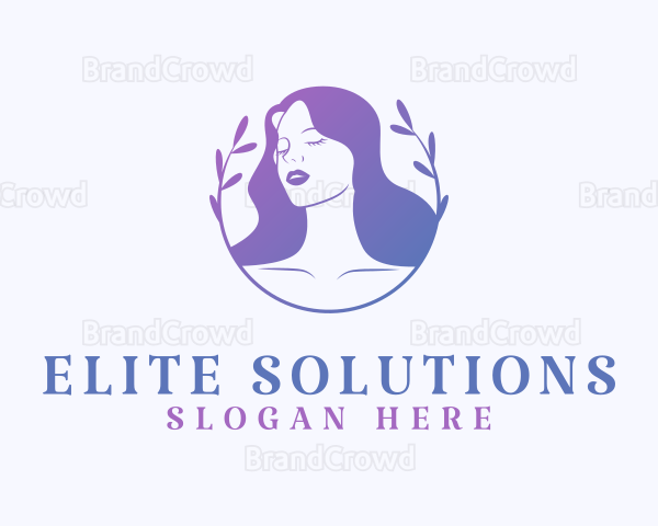 Natural Beauty Woman Logo