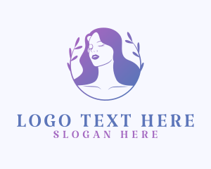 Beauty Lounge - Natural Beauty Woman logo design