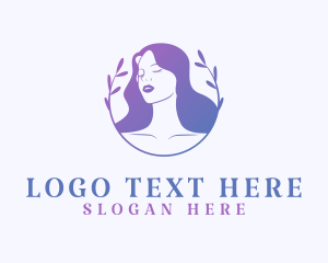 Natural Beauty Woman Logo