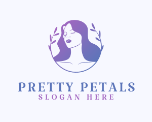 Natural Beauty Woman logo design