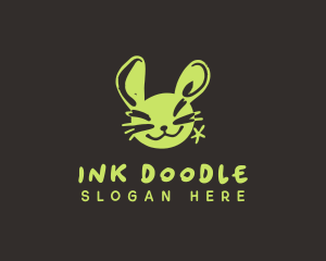 Rabbit Graffiti Vandal logo design