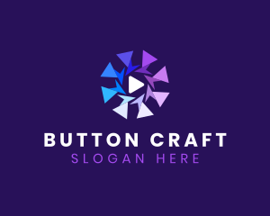 Button - Media Player Button logo design