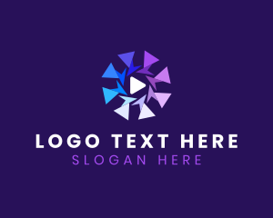 Polygon - Media Player Button logo design