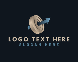 Trade - Coin Arrow Trading logo design