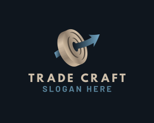 Trade - Coin Arrow Trading logo design