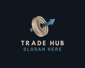 Trade - Coin Arrow Trading logo design