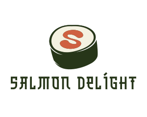 Salmon - Sushi Sashimi Letter S logo design