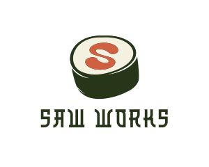 Sushi Sashimi Letter S logo design