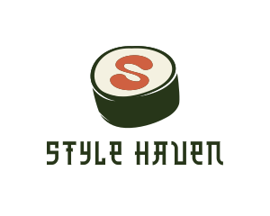 Sushi Sashimi Letter S logo design