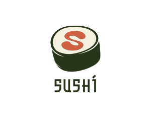 Sushi Sashimi Letter S logo design