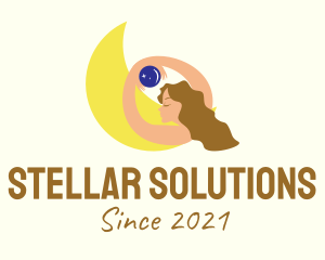 Universe - Woman Fortune Teller logo design