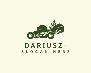 Landscaping Lawn Mower Logo