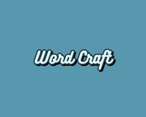 Word - Retro Pop Calligraphy logo design