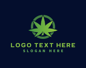 Pothead - Marijuana Weed Cannabis logo design