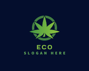 Weed Shop - Marijuana Weed Cannabis logo design