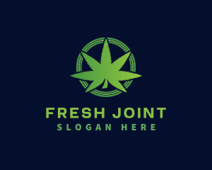 Joint - Marijuana Weed Cannabis logo design