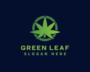 Marijuana Weed Cannabis logo design