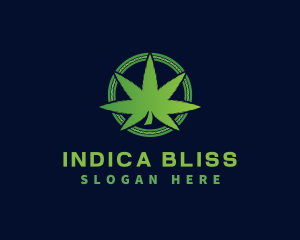 Marijuana Weed Cannabis logo design