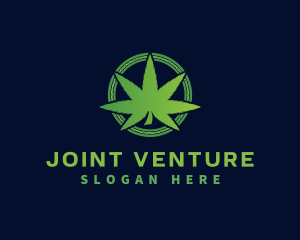 Joint - Marijuana Weed Cannabis logo design