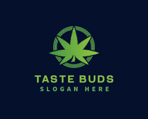 Marijuana Weed Cannabis logo design