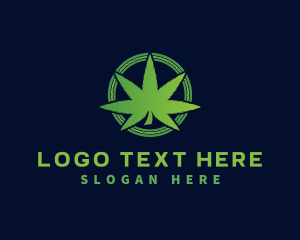 Sativa - Marijuana Weed Cannabis logo design