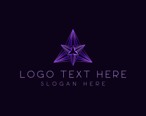 Saving - Pyramid Triangle Star logo design