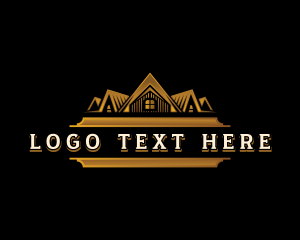 Real Estate Roofing Property Logo