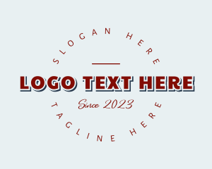 Sans Serif - Round Casual Business logo design