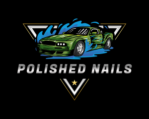 Auto Car Wash Cleaning logo design