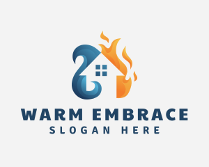 Warm Cold Ventilation logo design