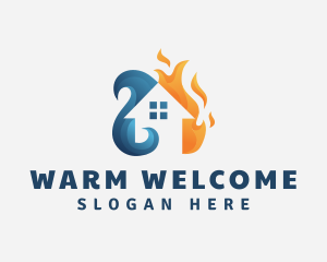 Warm Cold Ventilation logo design