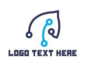 Connectivity - Horse Tech Outline logo design