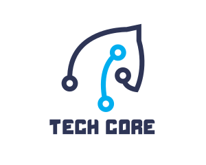 Horse Tech Outline logo design