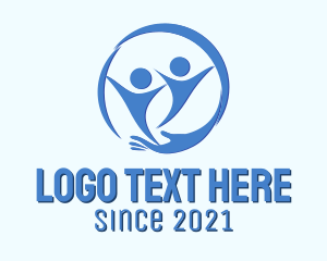 Parenting - Blue Children Center logo design