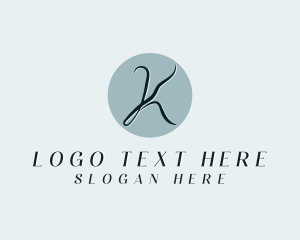 Couture - Fashion Beauty Cosmetics Letter K logo design