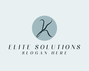 Tailor - Fashion Beauty Cosmetics Letter K logo design