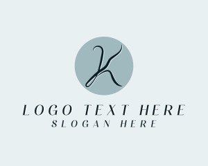 Skincare - Fashion Beauty Cosmetics Letter K logo design