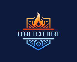 Scorch - Fire Ice Element logo design