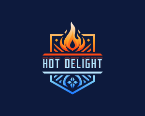 Fire Ice Element logo design