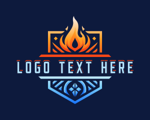 Scorch - Fire Ice Element logo design