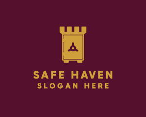 Gold Safe Castle logo design