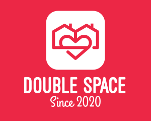 Duplex - Duplex House Love App logo design